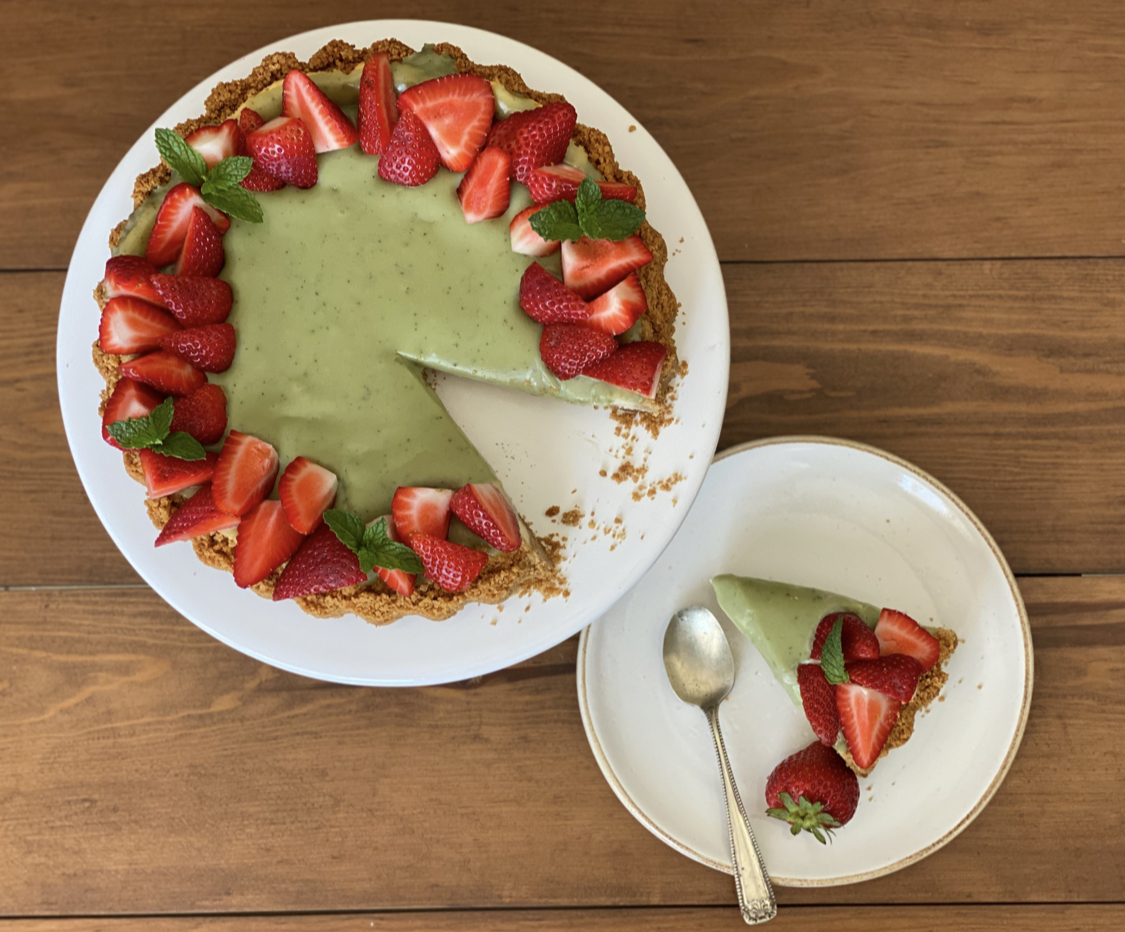 Pay De Queso Con Ganache De Chocolate Blanco Y Te Matcha - La Soleta ...