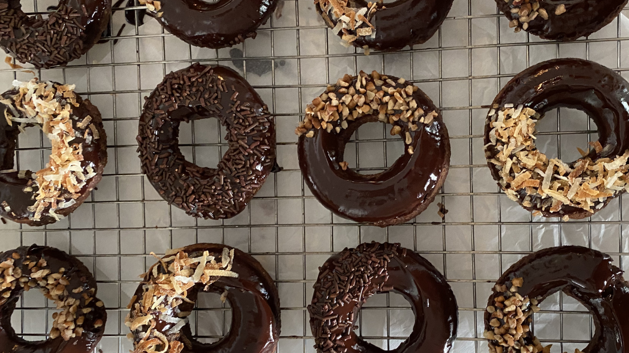 Donas de Chocolate Saludables