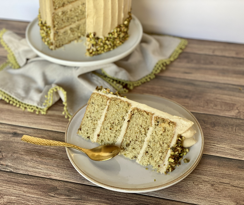 Pastel de Pistachio - La Soleta Arte en Cocina