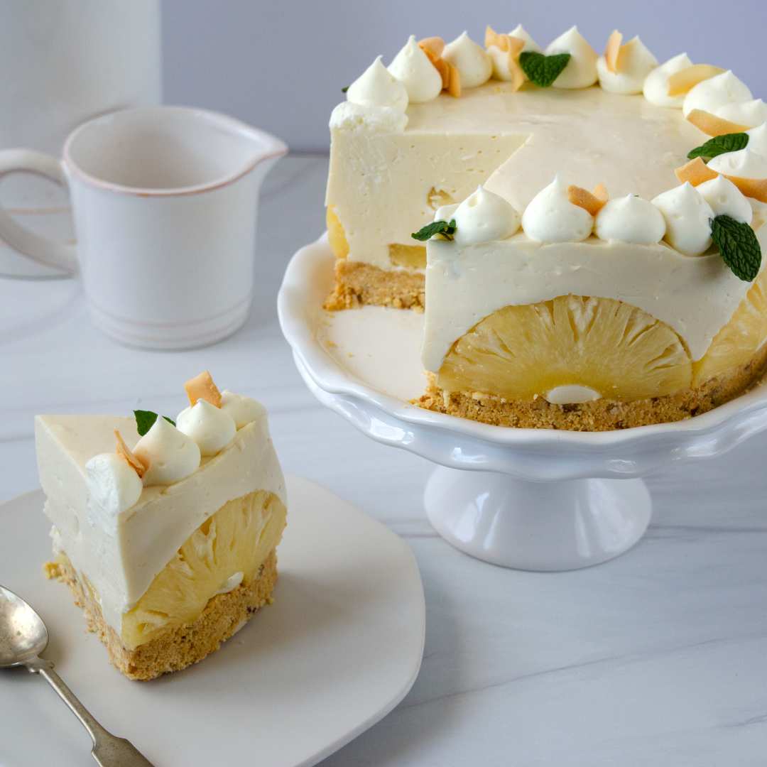 Pay de queso con piña