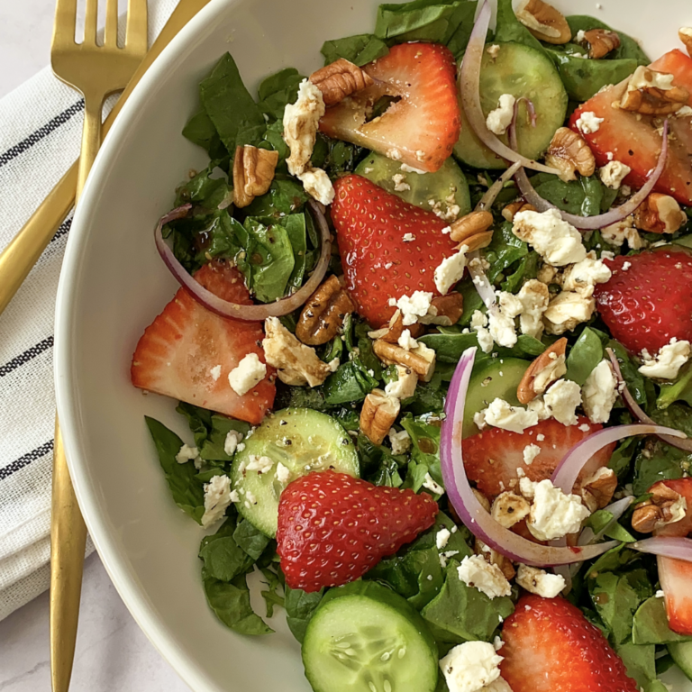 Ensalada De Espinacas Y Fresas - La Soleta Arte En Cocina