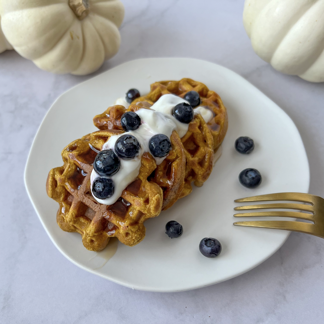 Waffles de calabaza